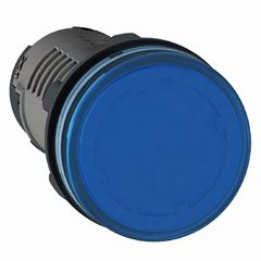 Sinalizador Ø22mm plástico, LED, azul, 110VCA/CC XA2EVF6LC Schneider